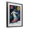 Stupell Industries Surfing Astronaut Beyond Space Framed Print Under Glass, design by Lisa Perry Whitebutton